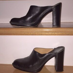 Tod’s made in Italy 4.5” heels .75”platform clogs